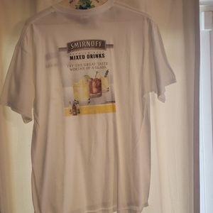 White Smirnoff tshirt